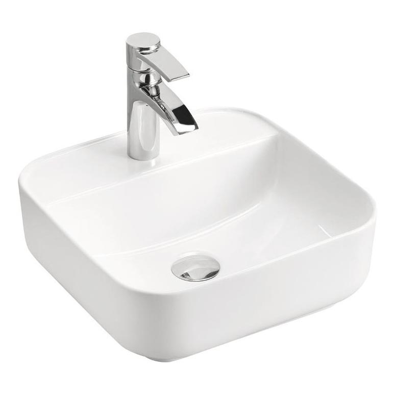 COMAD UM-6288 MAGIC 40 DP - Bordmonteret håndvask MAGIC 40x40 cm keramik/skinnende hvid