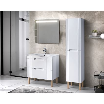 COMAD UM-CFP LAVA 80D - Nedfældet vask LAVA 81x46 cm keramik/skinnende hvid