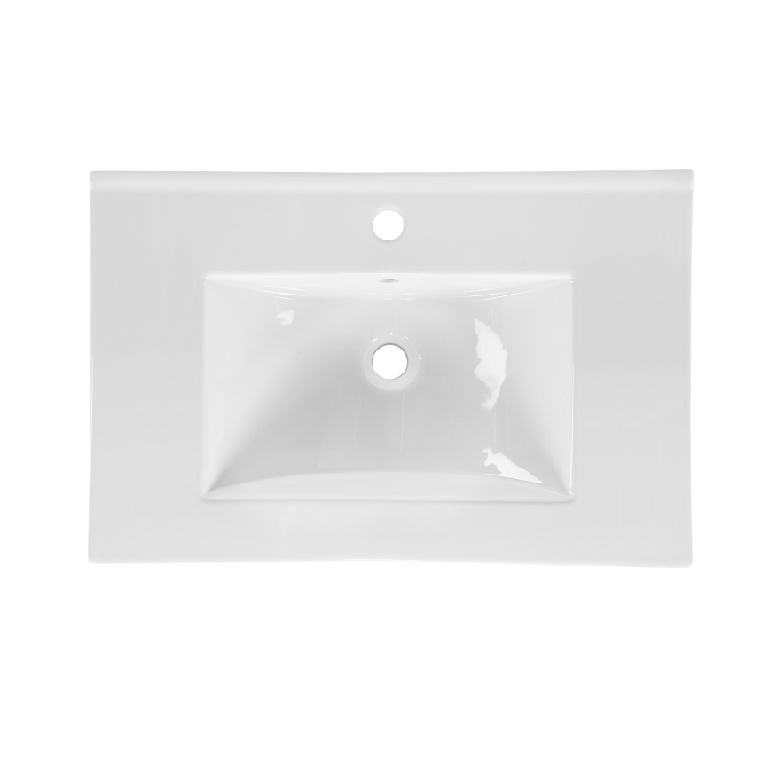 COMAD UM-CFP LAVA 80D - Nedfældet vask LAVA 81x46 cm keramik/skinnende hvid