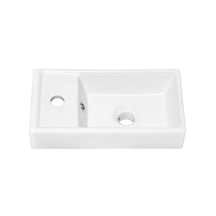 COMAD UM-VEDEA 40 - Bordmonteret håndvask VEDEA 40x22 cm keramik/skinnende hvid