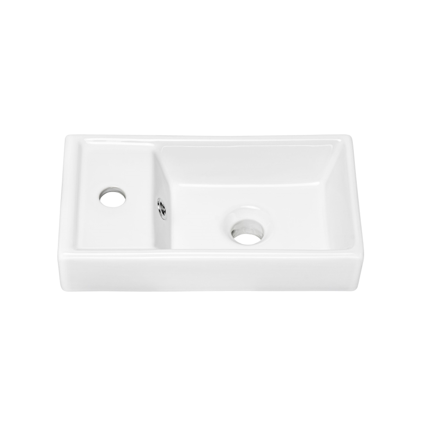 COMAD UM-VEDEA 40 - Bordmonteret håndvask VEDEA 40x22 cm keramik/skinnende hvid