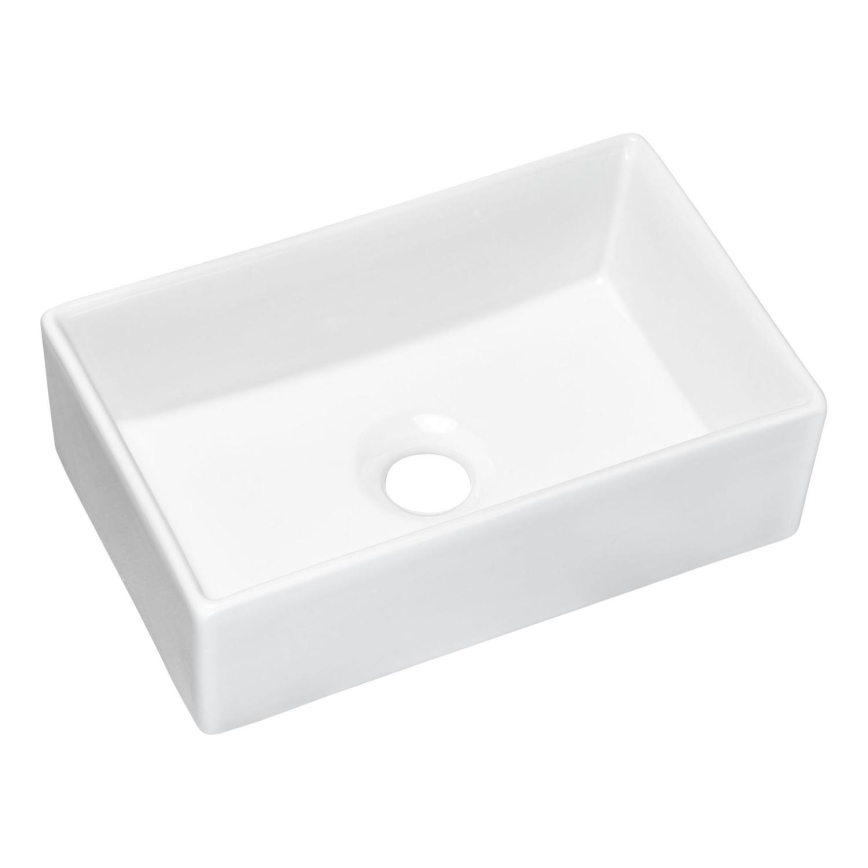 COMAD UN-GAJA35-SW 78570A(35) - Bordmonteret håndvask GAJA 35x22 cm keramik/skinnende hvid