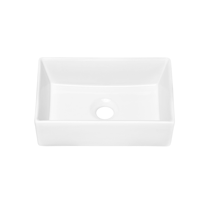 COMAD UN-GAJA35-SW 78570A(35) - Bordmonteret håndvask GAJA 35x22 cm keramik/skinnende hvid