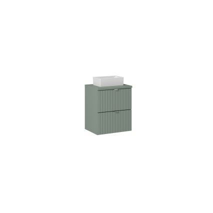 COMAD UN-GAJA35-SW 78570A(35) - Bordmonteret håndvask GAJA 35x22 cm keramik/skinnende hvid