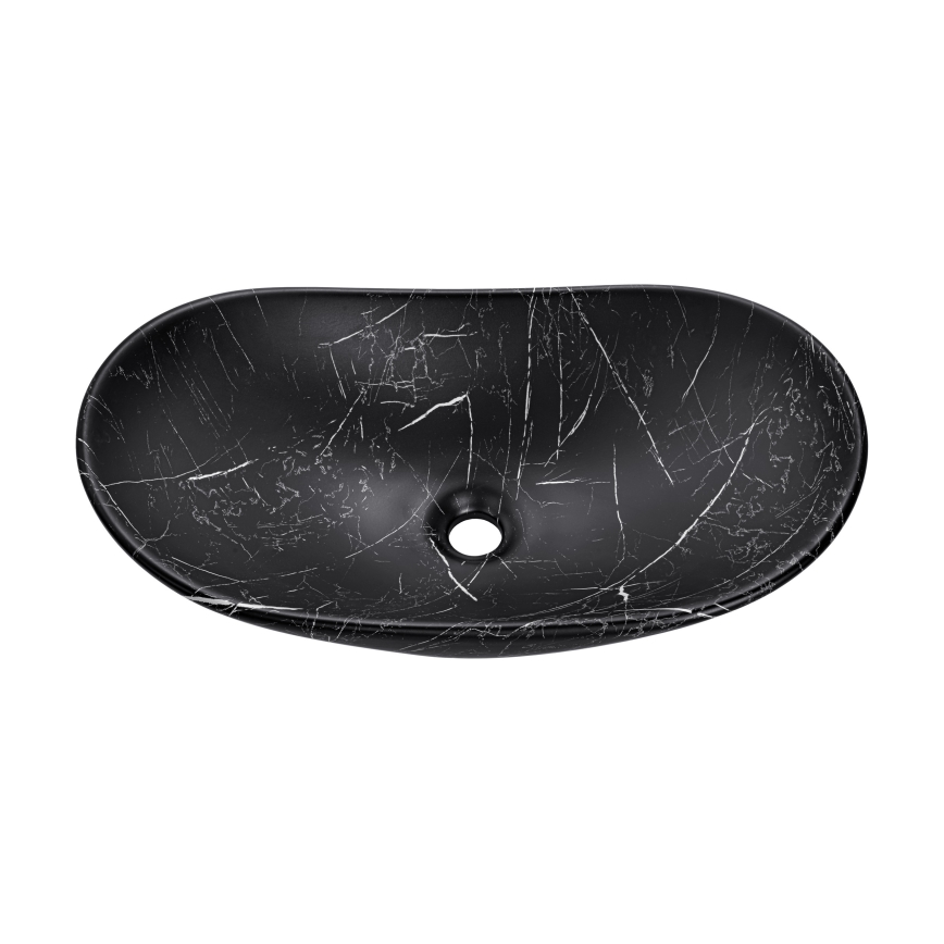 COMAD UN-LENA-MB2 - Bordmonteret håndvask LENA 61,5x36 cm keramik/mat sort