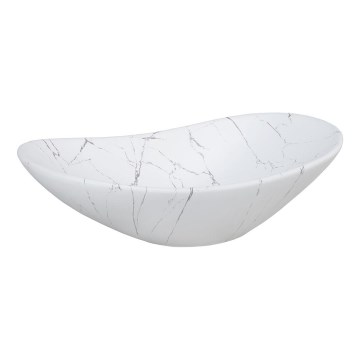 COMAD UN-LENA-MW17 - Bordmonteret håndvask LENA 61,5x36 cm keramik/mat hvid