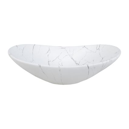 COMAD UN-LENA-MW17 - Bordmonteret håndvask LENA 61,5x36 cm keramik/mat hvid