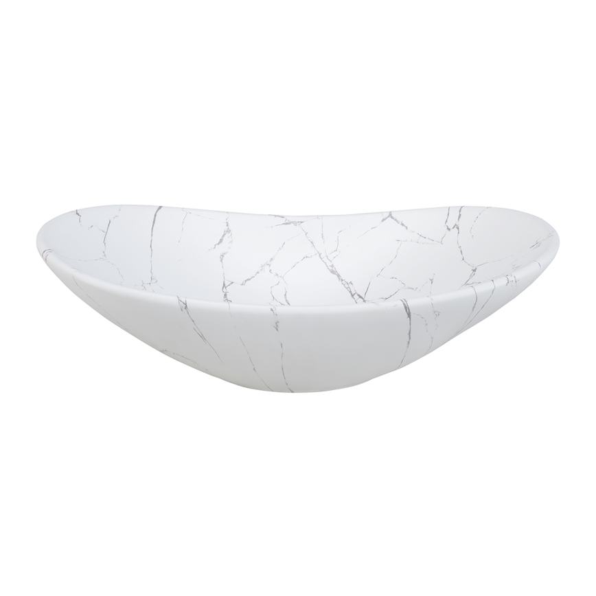 COMAD UN-LENA-MW17 - Bordmonteret håndvask LENA 61,5x36 cm keramik/mat hvid
