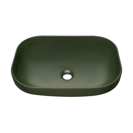 COMAD UN-NELI-MFG - Bordmonteret håndvask NELI 50,4x35,2 cm keramik/mat grøn