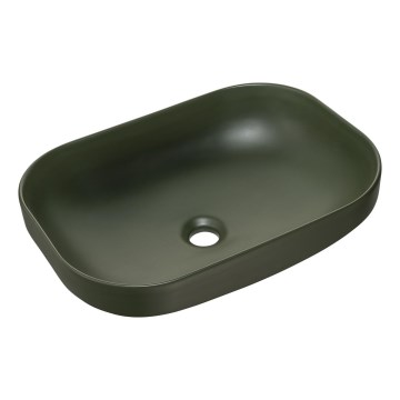 COMAD UN-NELI-MFG - NELI bordmonteret håndvask 50,4x35,2 cm keramik/mat grøn