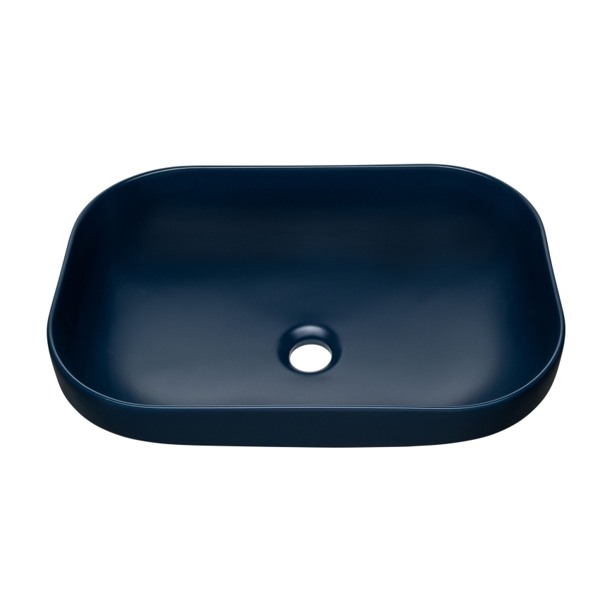COMAD UN-NELI-MNB - Bordmonteret håndvask NELI 50,4x35,2 cm keramik/mat marineblå blå