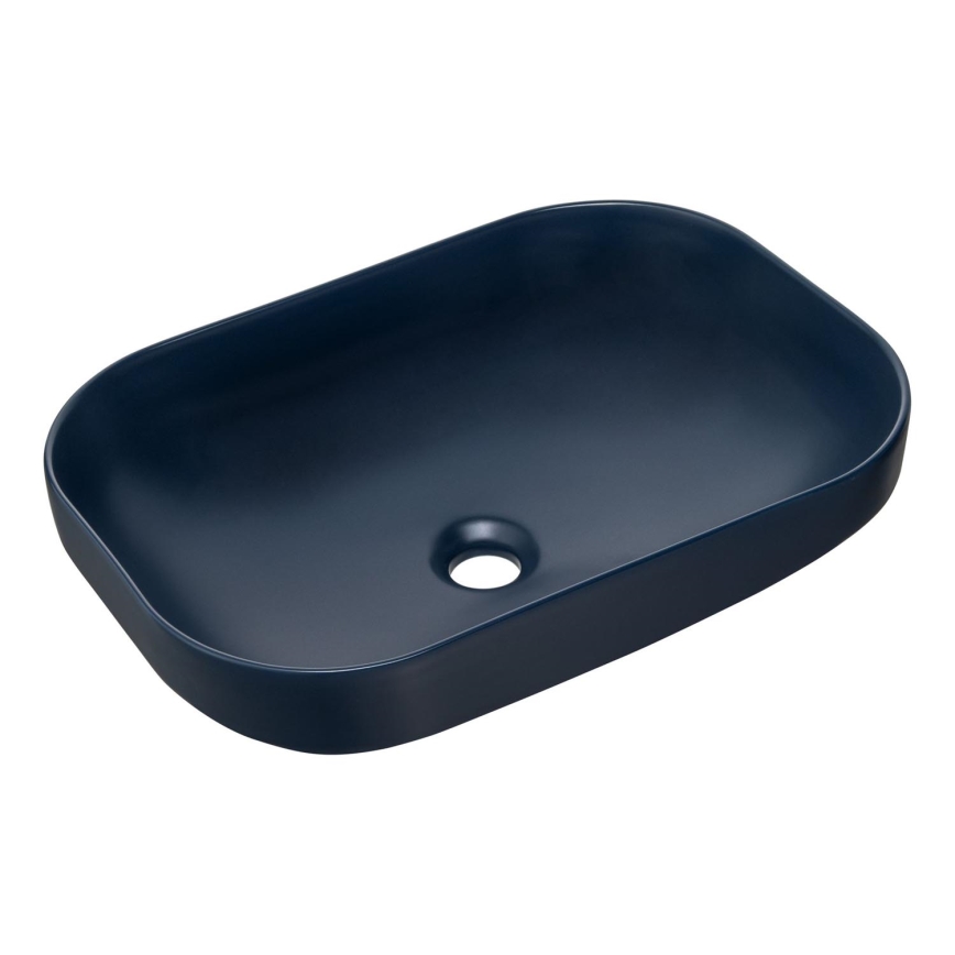 COMAD UN-NELI-MNB - Bordmonteret håndvask NELI 50,4x35,2 cm keramik/mat marineblå blå