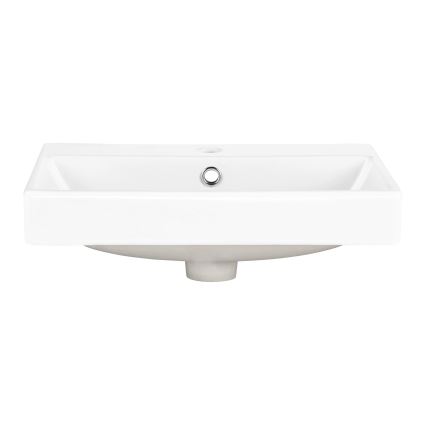 COMAD UN-RITA-GW-60 - Bordmonteret håndvask RITA 60x40 cm keramik/skinnende hvid