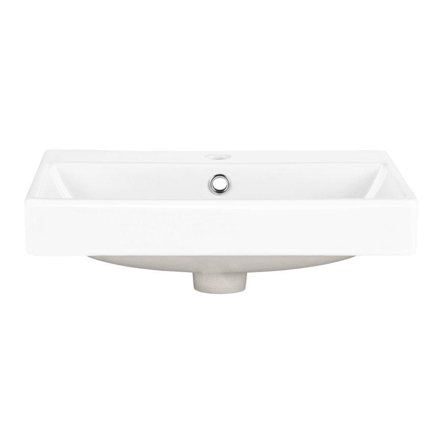 COMAD UN-RITA-GW-60 - Bordmonteret håndvask RITA 60x40 cm keramik/skinnende hvid