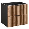 COMAD XILO BLACK WOTAN 82-60-D-2S - Underskab til håndvask XILO 57x60,2 cm sort/Wotan-eg