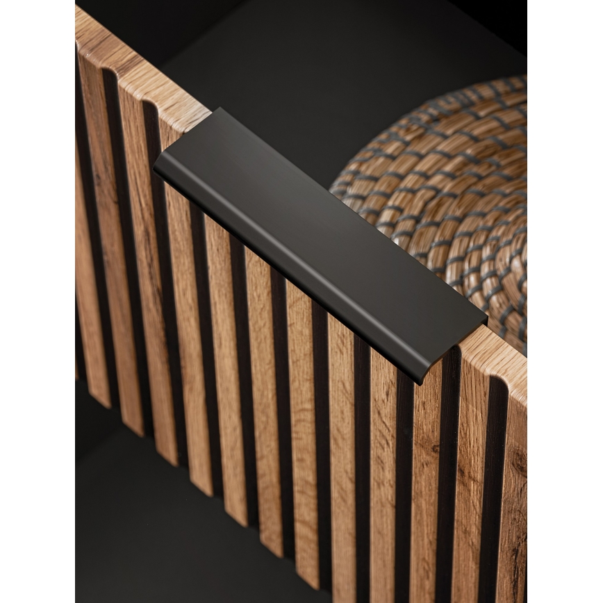 COMAD XILO BLACK WOTAN 82-60-D-2S - Underskab til håndvask XILO 57x60,2 cm sort/Wotan-eg