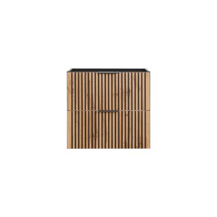 COMAD XILO BLACK WOTAN 82-60-D-2S - Underskab til håndvask XILO 57x60,2 cm sort/Wotan-eg