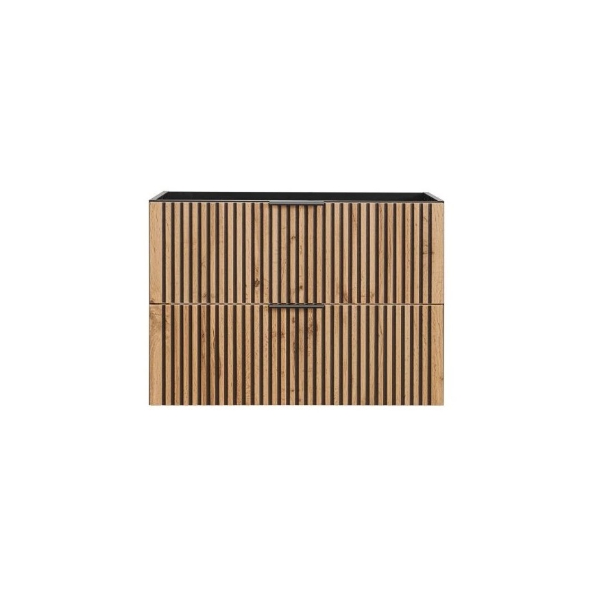 COMAD XILO BLACK WOTAN 82-80-D-2S-Underskab til håndvask XILO sort/eg