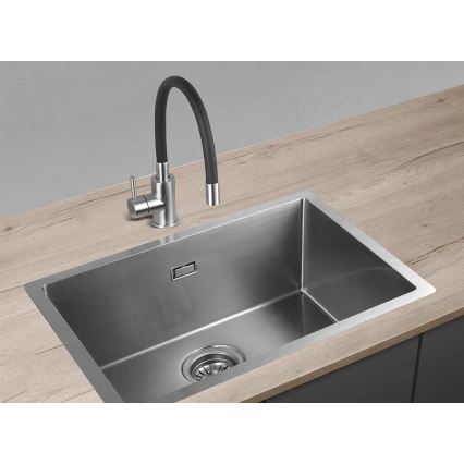 Concept BDC7138 - Køkkenarmatur med fleksibel tud, blank krom/sort