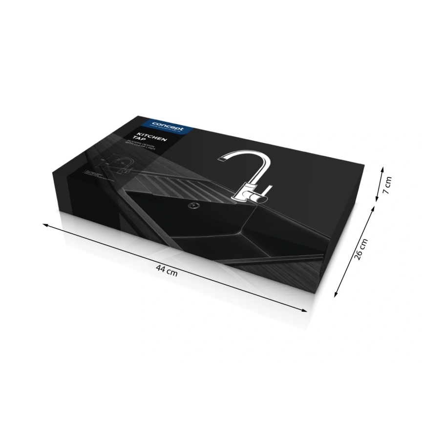 Concept BDG3334DG - Køkkenarmatur 33,5 cm granit/mørkegrå