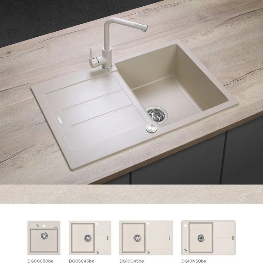 Concept BDG4327BE - Køkkenarmatur 27,3 cm granit/beige