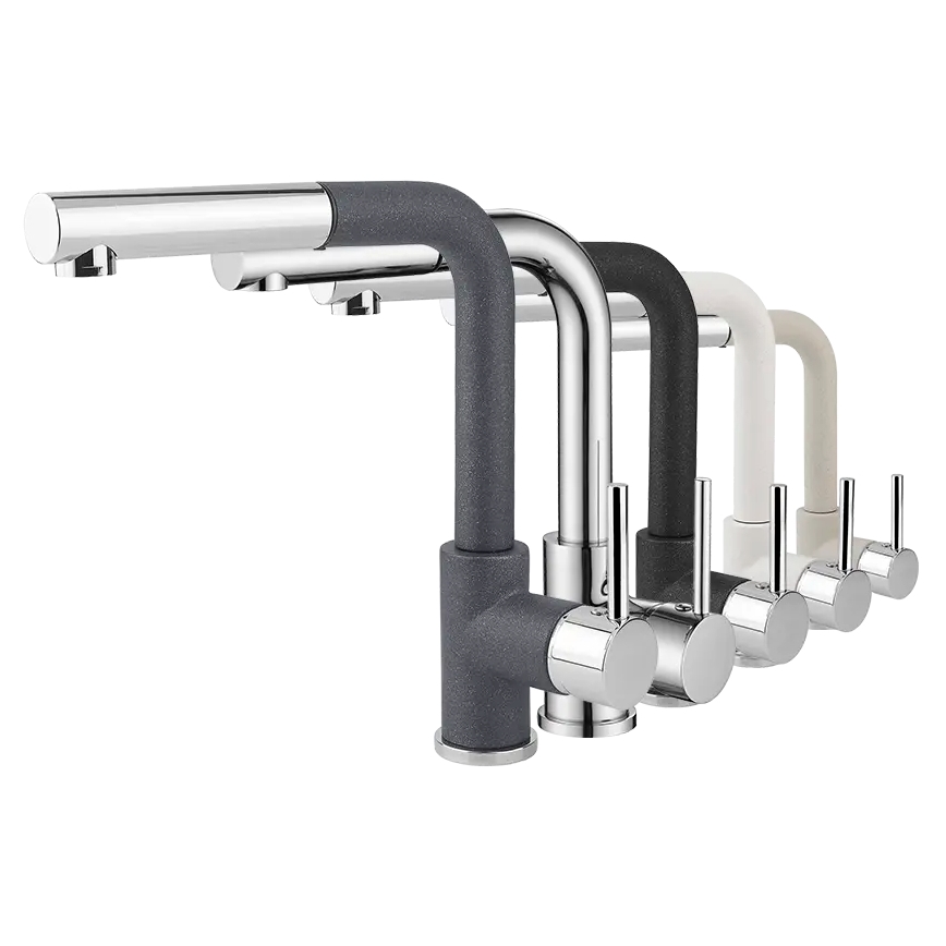 Concept BDG4527DG - Køkkenarmatur med udtrækkelig bruser, 26,9 cm, granit/mørkegrå