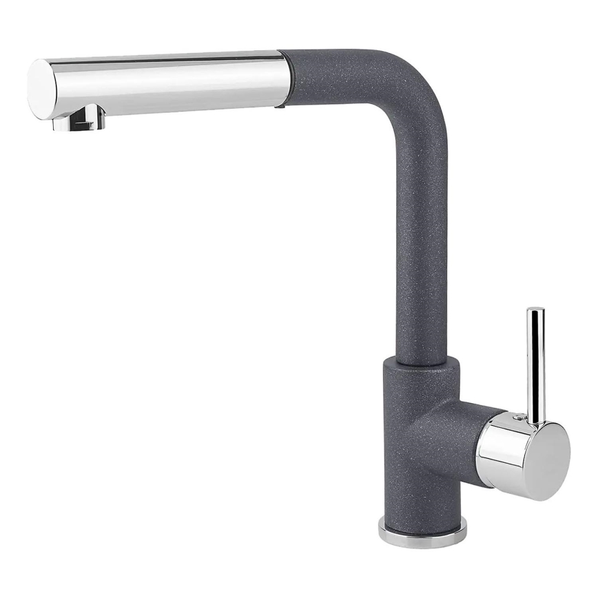 Concept BDG4527DG - Køkkenarmatur med udtrækkelig bruser, 26,9 cm, granit/mørkegrå