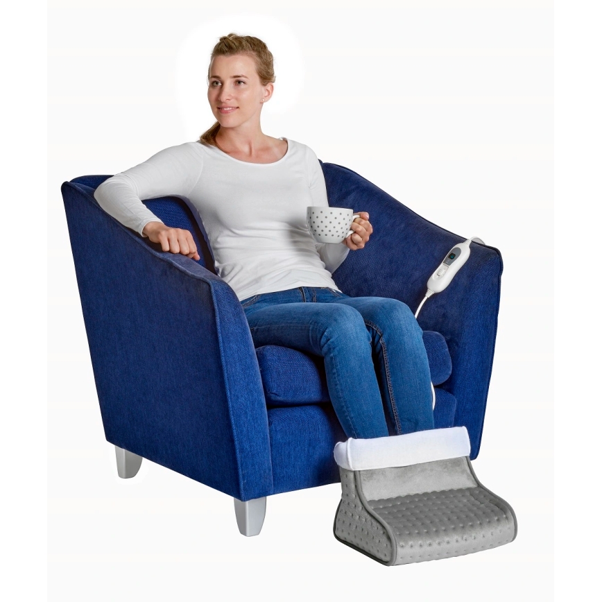 Concept BV1020 - Elektrisk opvarmet støvle 100W/230V 30x30 cm grå/hvid