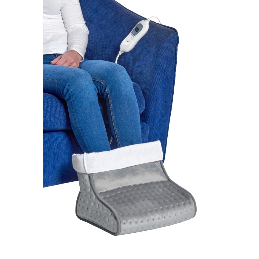 Concept BV1020 - Elektrisk opvarmet støvle 100W/230V 30x30 cm grå/hvid