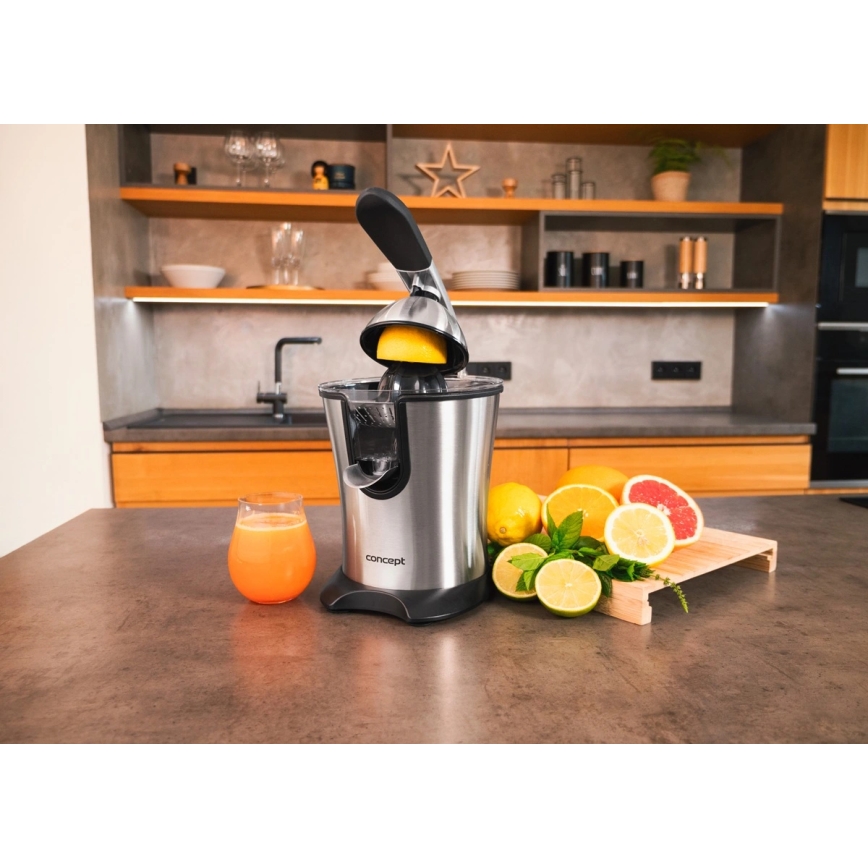 Concept CE3520 - Armbetjent citruspresser 0,75 l 160W/230V rustfrit stål