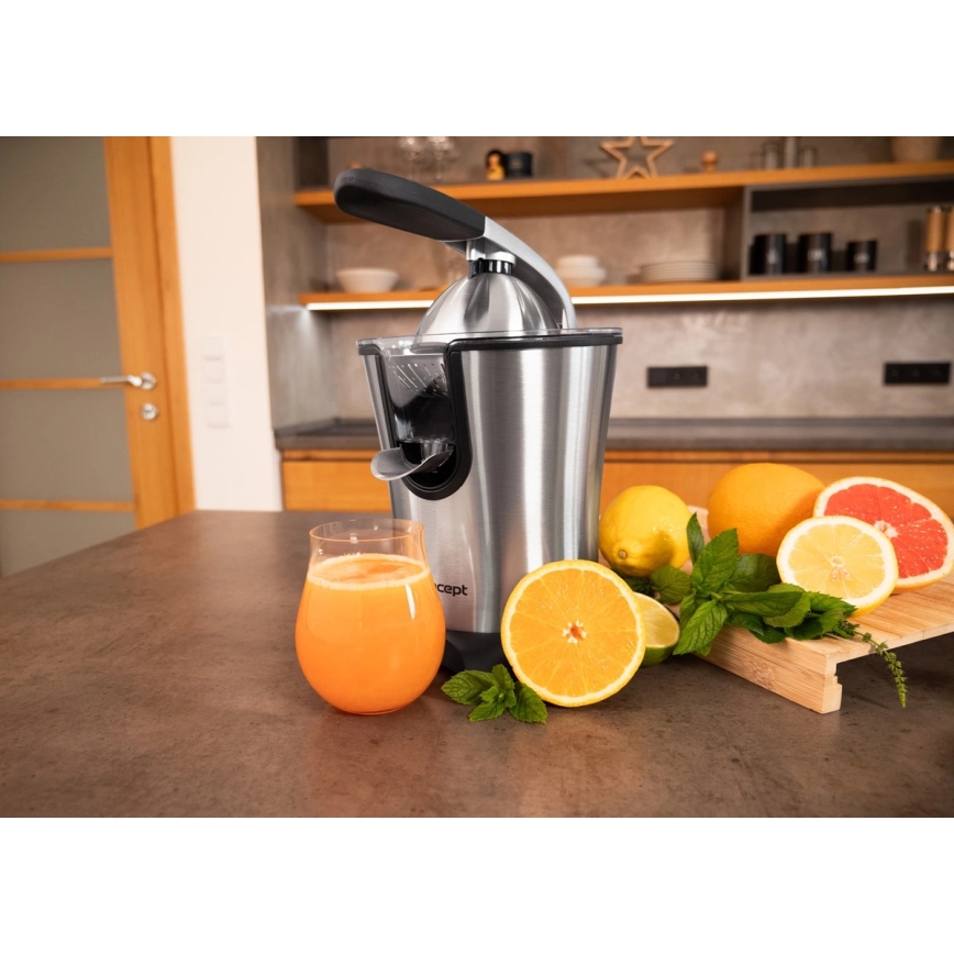 Concept CE3520 - Armbetjent citruspresser 0,75 l 160W/230V rustfrit stål