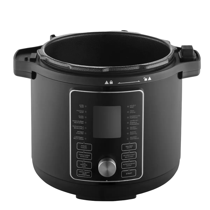 Concept CK8000 - Multifunktionel elektrisk trykkoger og airfryer 5,6 l 11 i 1 1500W/230V sort