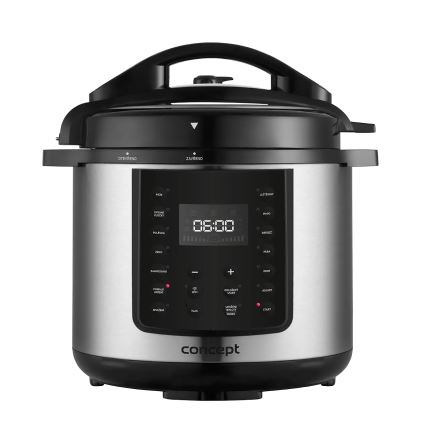 Concept CK8001 - Multifunktionel elektrisk trykkoger 5,6 l, 1000 W/230 V, Wi-Fi, rustfrit stål