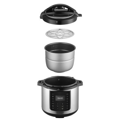 Concept CK8001 - Multifunktionel elektrisk trykkoger 5,6 l, 1000 W/230 V, Wi-Fi, rustfrit stål