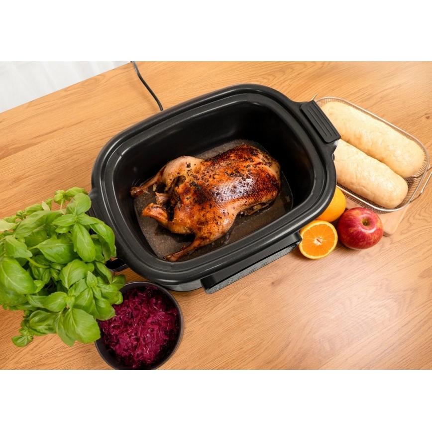 Concept CK9000 - Multifunktionel elektrisk gryde 6 l 10-i-1 1250W/230V rustfrit stål