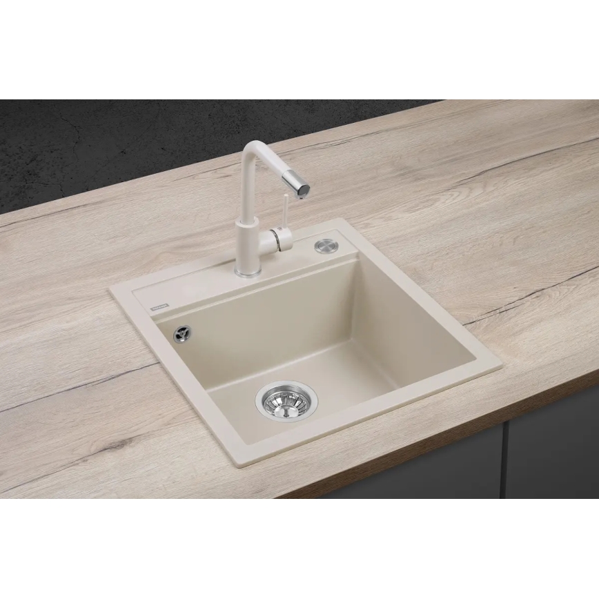 Concept DG00C50BE - Køkkenvask CUBIS 49x51 cm granit/beige