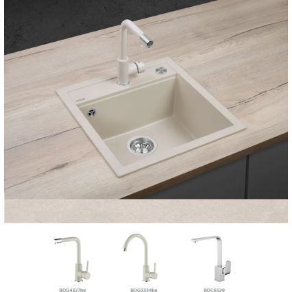 Concept DG00C50BE - Køkkenvask CUBIS 49x51 cm granit/beige