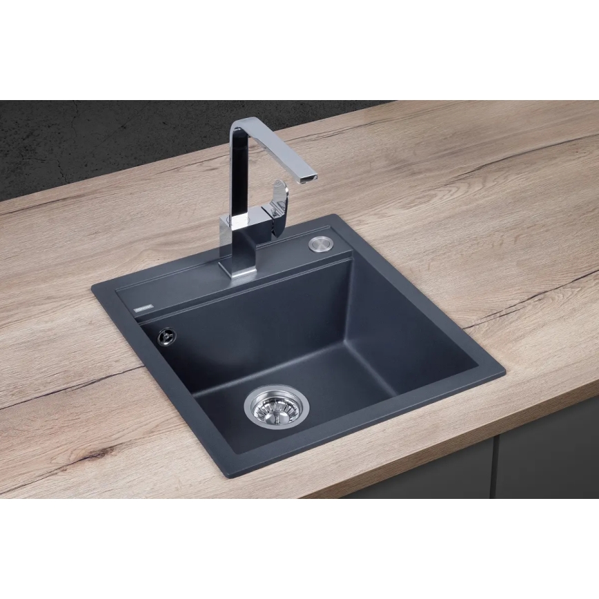 Concept DG00C50DG - Køkkenvask CUBIS 49x51 cm granit/ mørkegrå