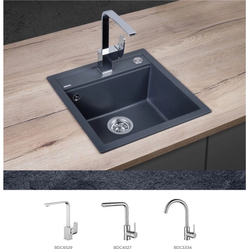 Concept DG00C50DG - Køkkenvask CUBIS 49x51 cm granit/ mørkegrå