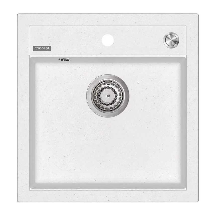 Concept DG00C50WH - Køkkenvask CUBIS 49x51 cm granit/hvid