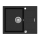 Concept DG05C45BC - Køkkenvask CUBIS 50 x 62 cm, granit/sort