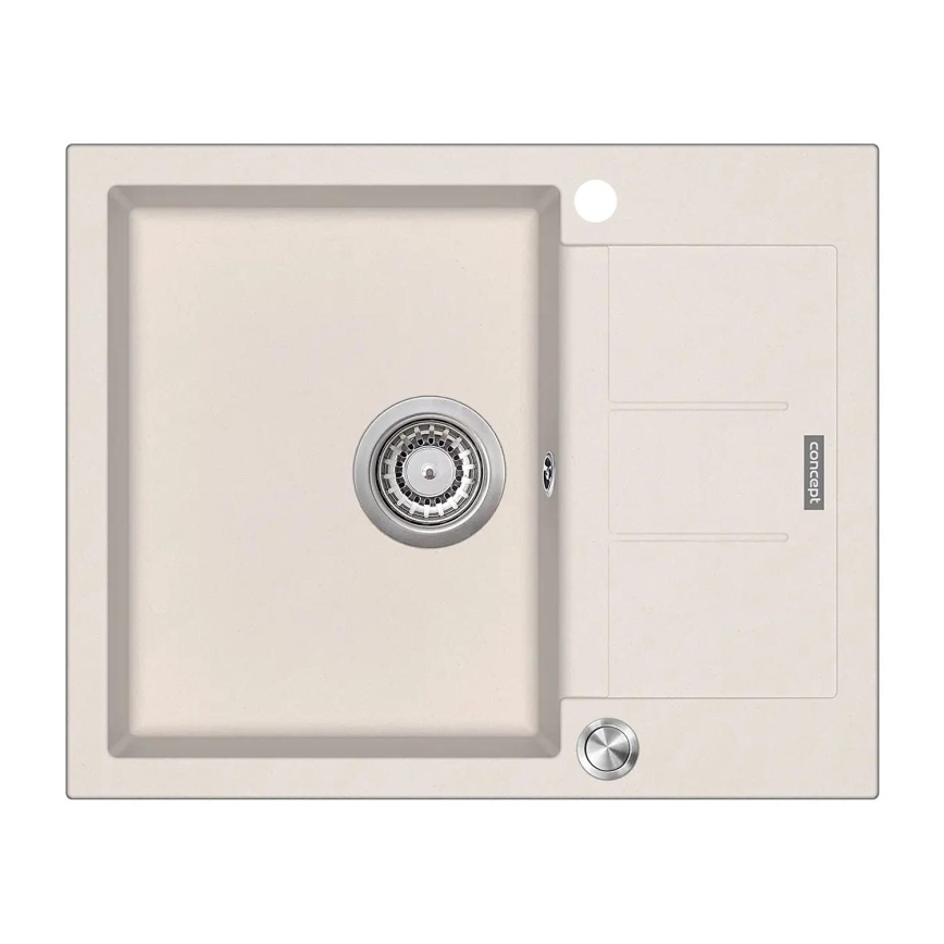 Concept DG05C45BE - Køkkenvask CUBIS 50x62 cm granit/beige