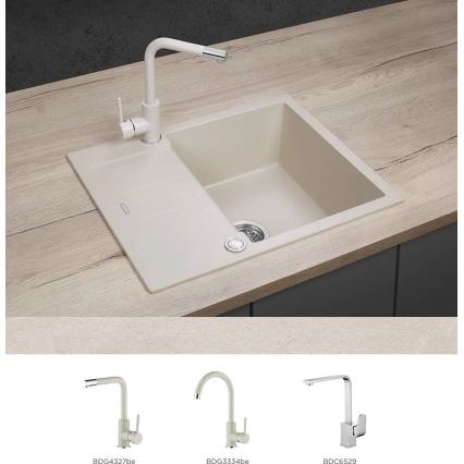 Concept DG05C45BE - Køkkenvask CUBIS 50x62 cm granit/beige