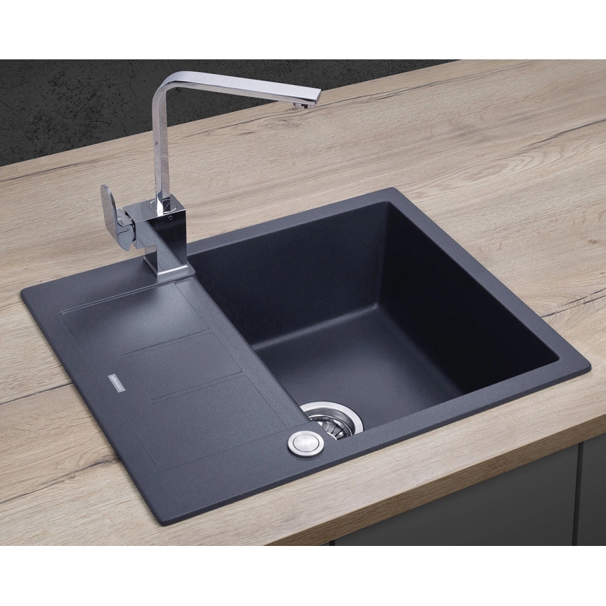 Concept DG05C45DG - Køkkenvask CUBIS 50x62 cm granit/mørkegrå