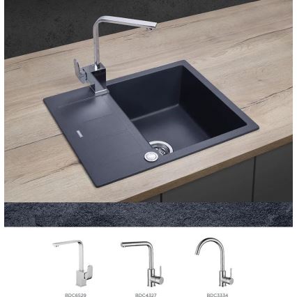 Concept DG05C45DG - Køkkenvask CUBIS 50x62 cm granit/mørkegrå