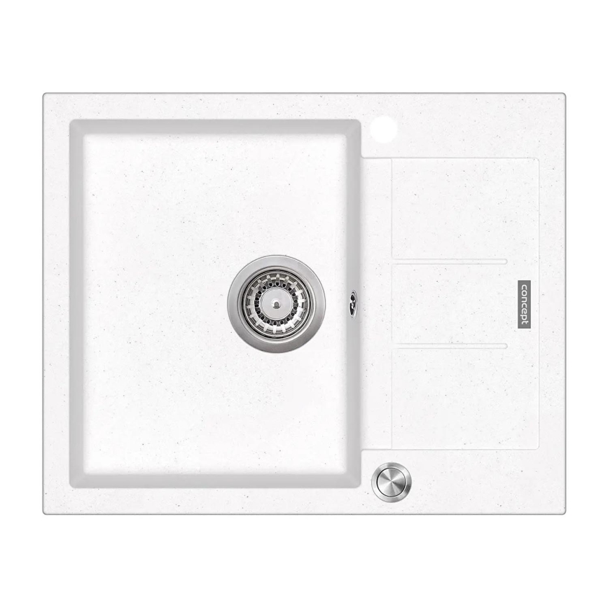 Concept DG05C45WH - Køkkenvask CUBIS 50x62 cm granit/hvid