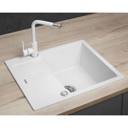 Concept DG05C45WH - Køkkenvask CUBIS 50x62 cm granit/hvid