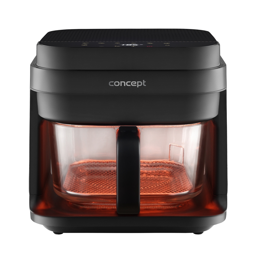Concept FR5500 - Airfryer GLASS & FAST 5,5 l 1200W/230V sort