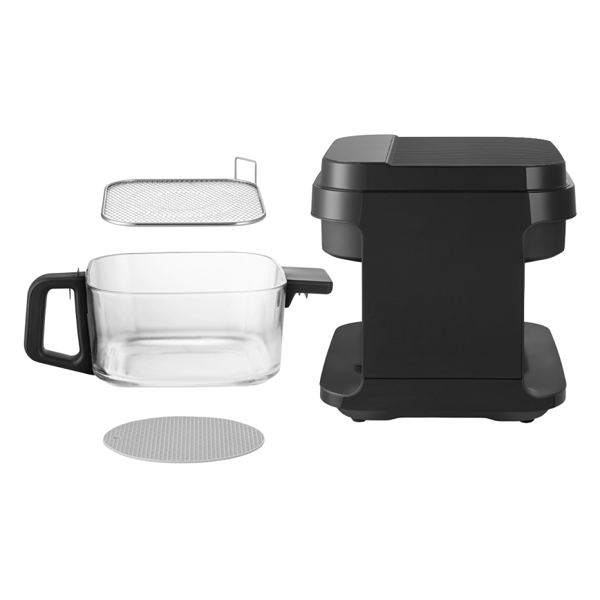 Concept FR5500 - Airfryer GLASS & FAST 5,5 l 1200W/230V sort