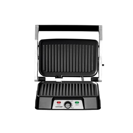 Concept ge2005 - Kontaktgrill 1500W/230V rustfri/sort